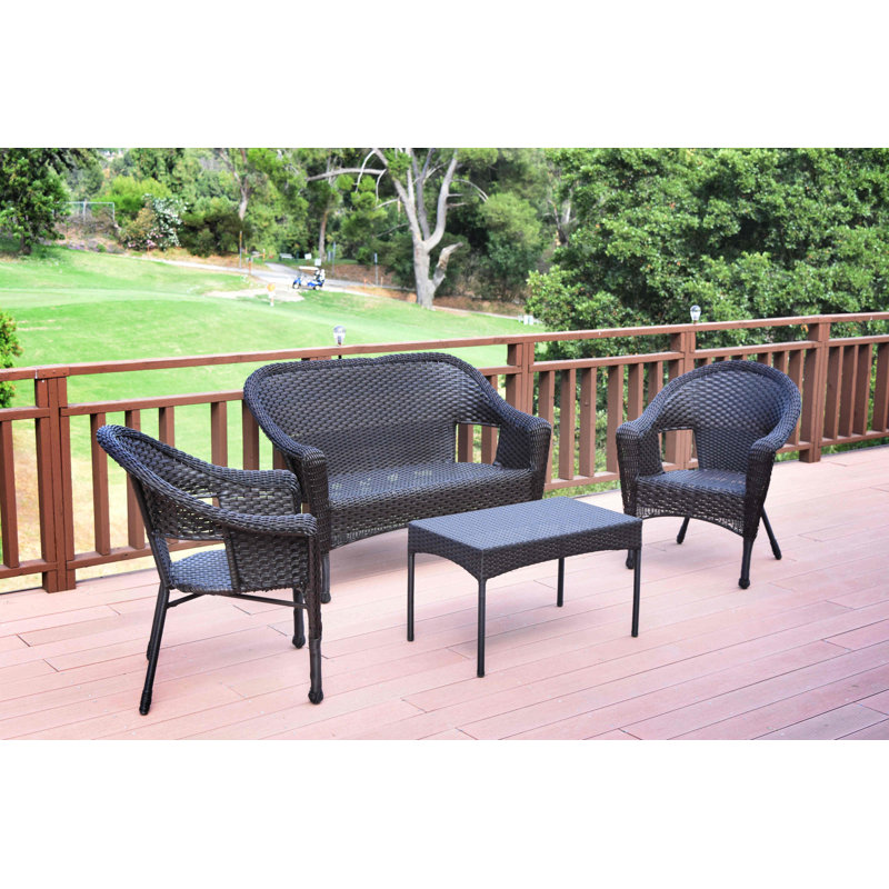 Kentwood 4 - Person Patio Conversation Set, Espresso