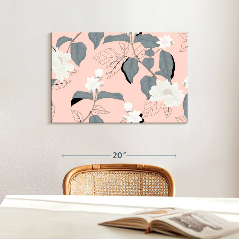 Harnek Jasmine On Pink, 16" H x 24" W