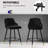 Swivel Upholstered 26"/29" Counter & Bar Stool With Solid Metal Frame and Velvet Back-1125635295-1125635294