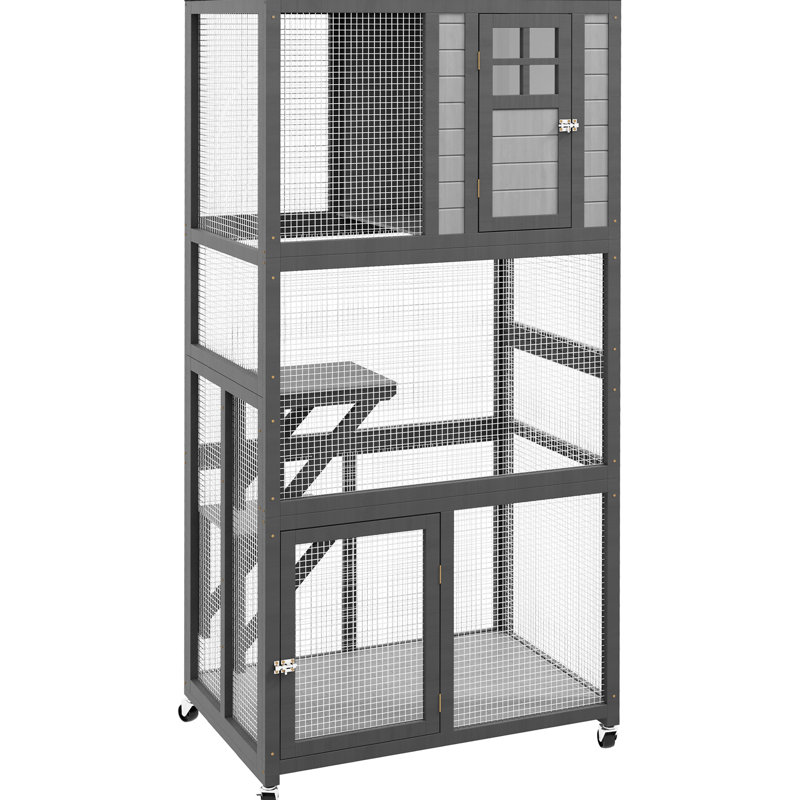 Maison d'extérieur en bois pour chat Catio
