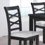Mobilier de salle à manger 6 pièces gris foncé