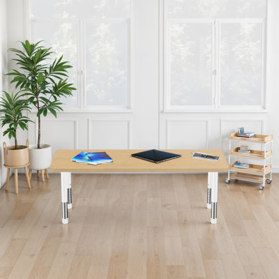 Table rectangulaire 24 po x 60 po Woodgrain