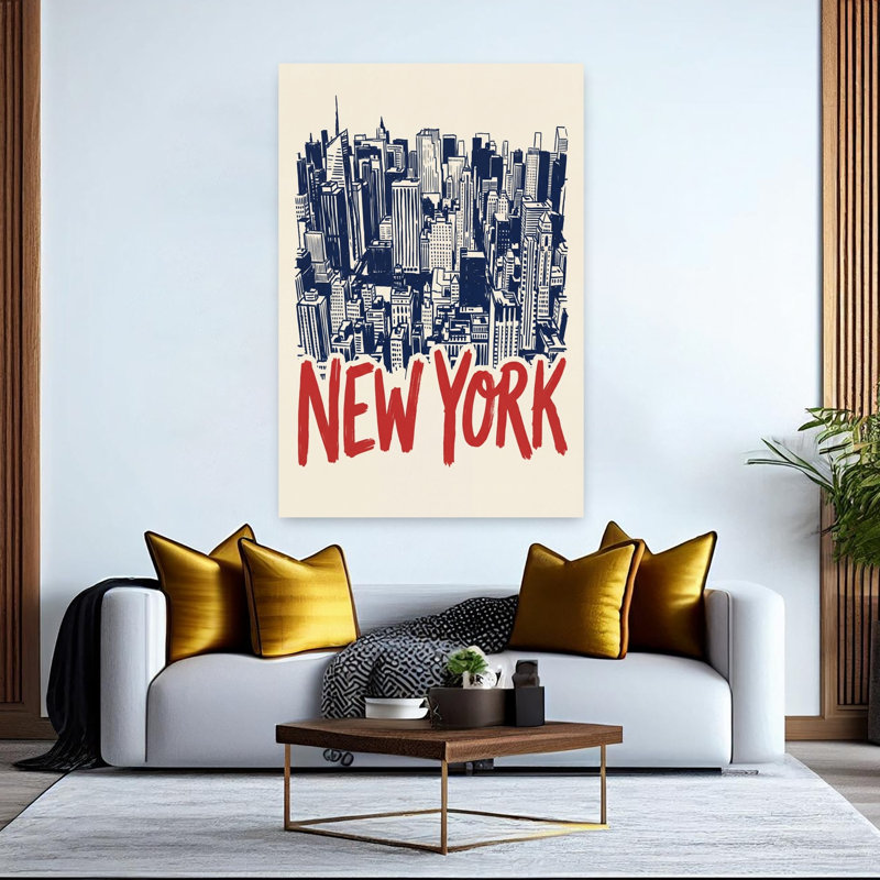 Contemporary Art Contemporary City Wall Art by Andreas Magnusson - Wrapped Canvas Print, 152.4 cm H x 101.6 cm W