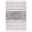 Tapis rayé kilim ivoire / noir STK203A-274072105