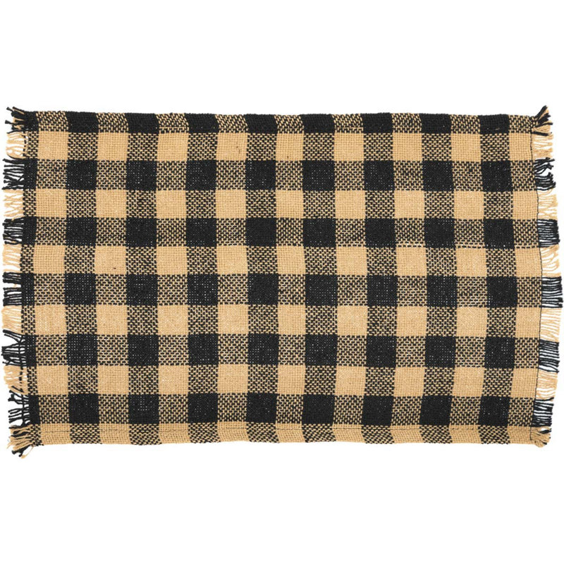 Aaliyah 100% Cotton Plaid Rectangle Placemat