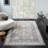 Roseau Performance Modern Country / Farmhouse Floral Gray/Blue Rug-870327370