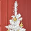 6' Artificial Pencil Christmas Tree, Slim Xmas Tree With 390 Realistic Branch Tips And Plastic Stand