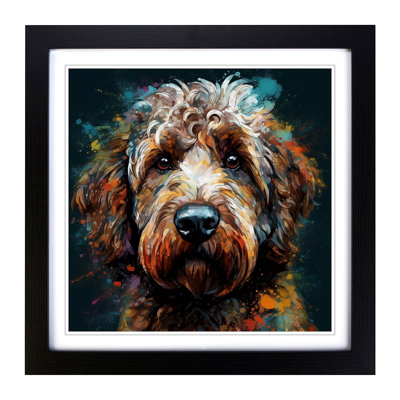 Labradoodle Conceptual Art No.2 - Framed Print