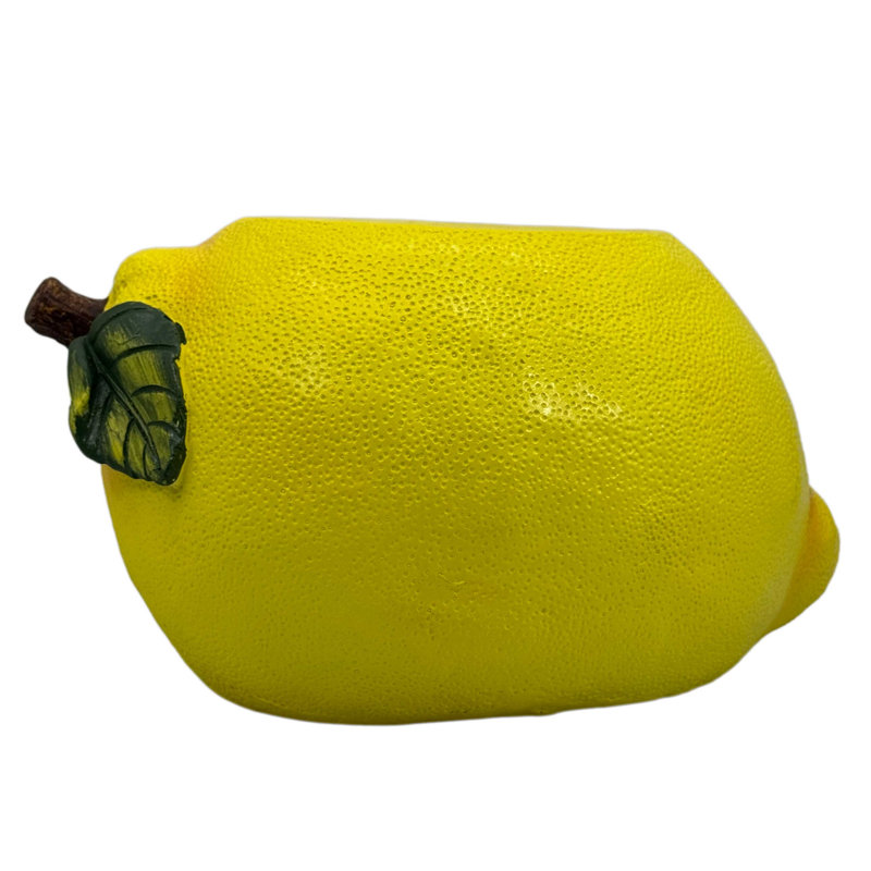 Tabouret citron jaune, support pour plantes en polyrésine 45,7 cm (18 po) de long
