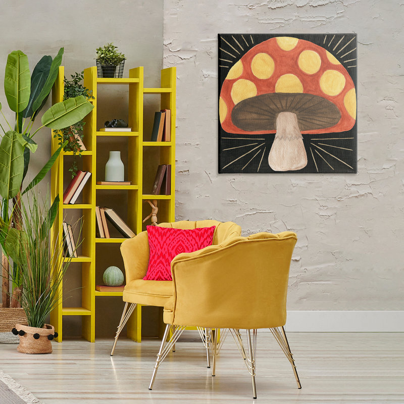 «Spooky Chic Mushroom Canvas» par Veronique Charron, H 30 po x l 30 po