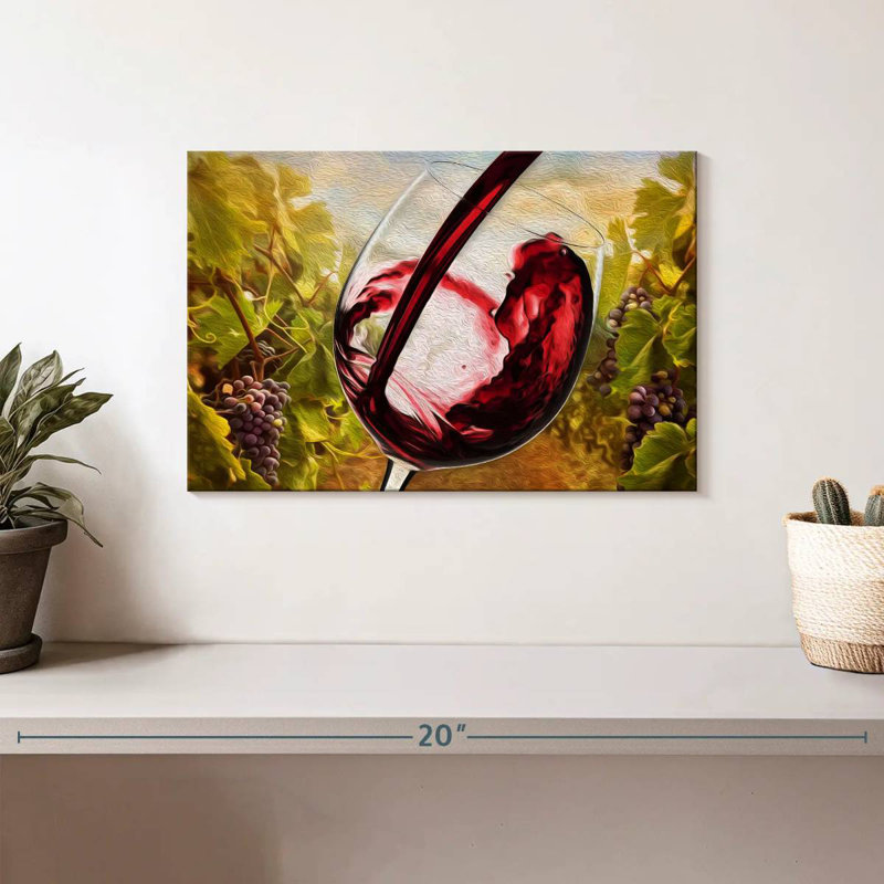 Yarlin Tuscan Vineyard, 8" H x 12" W
