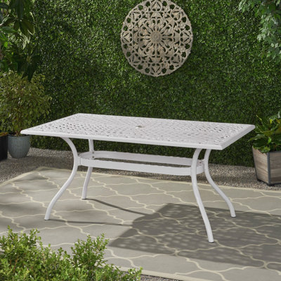 Table de patio rectangulaire
