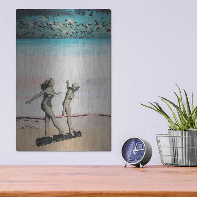 «Beach Girls» par DB Waterman, H 16 po x l 12 po