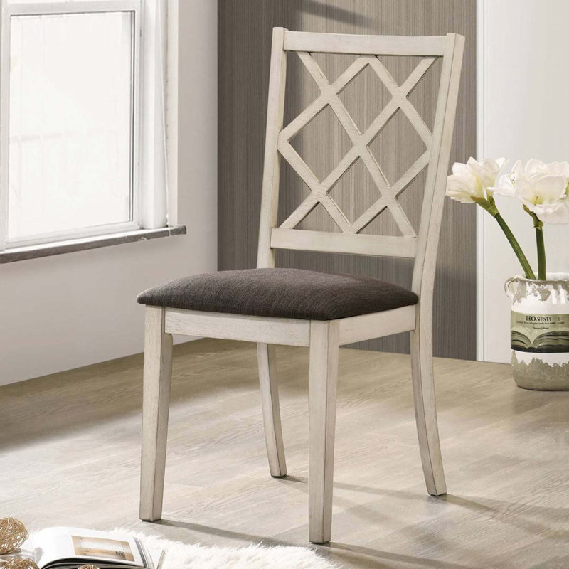 Ensemble de 2 chaises d'appoint rembourrées en tissu