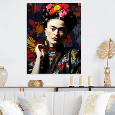 Portrait de femme mexicain Romance IV - art mural en métal femme mexicaine