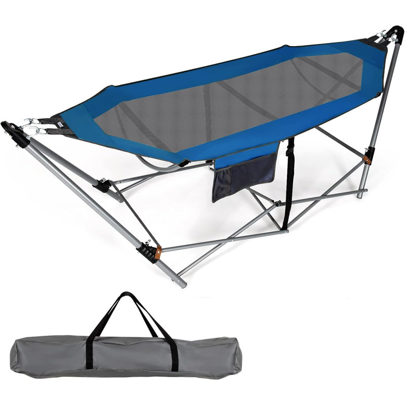 Briceton Double Camping Hammock with Stand, Blue