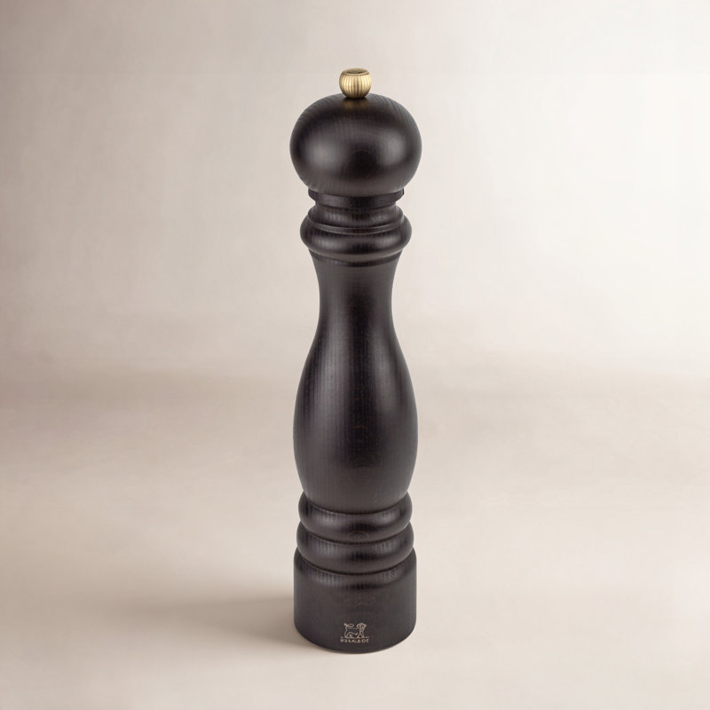 Paris Pepper Mill, 11.82" H x 2.63" W x 2.63" D, Chocolate/Gold