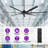 120" 7 Aluminum Blades Commercial Industrial Ceiling Fan With Remote Control, Extra Large HVLS Ceiling Fan For Warehouse Shop Barn Gym, No Light