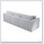 Canapé modulaire 106,3 pouces pour 3 personnes avec sièges confortables et design distinctif pour les chambres modernes-108496752