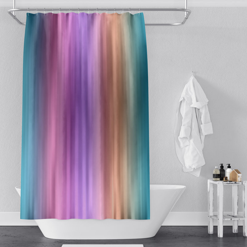 Rideau de douche simple ombre aironas, H 83 po x l 70 po