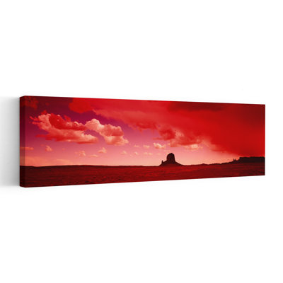 Tempête, nuages au-dessus d'un paysage, Utah, États-Unis, paysage abstrait dramatique tranquille, art mural
