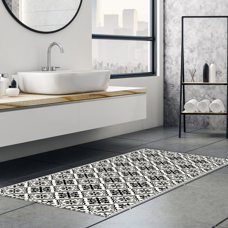 Jovanny Spanish Tiles Pattern Kitchen Mat - 66 x 120cm