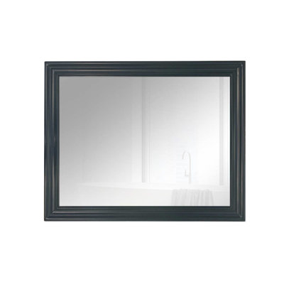 Kampbell Solid Wood Rectangle Wall Mirror