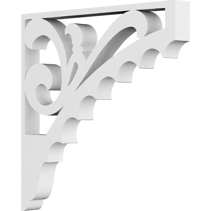 Support de qualité architecturale Hurley, L 5/8 po x P 6 po x H 6 po, Genova, PVC