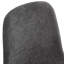 Table luxueuse avec plateau de table en marbre noir épais de 3,5 pouces et 6 chaises gris foncé de style uni, convenant à une utilisation en conférence Décoration d'intérieur sophistiquée de 78,7 po x 39,4 po x 29,9 po