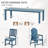 11-Piece Dining set for outdoor swimming pool, garden and lawn.-539130957