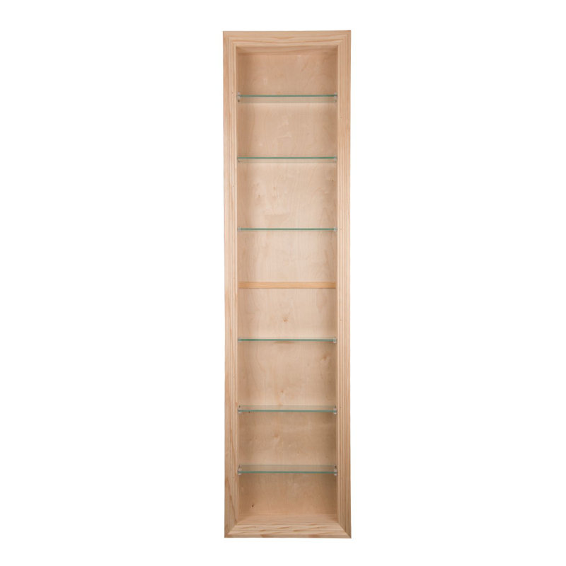 Normandy Recessed In The Wall Niche, Natural, 54" H x 14" W x 3.5" D