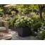 Daisy Square Stone Effect Planter Pot, Indoor and Outdoor Plant Pot, Frost Resistant with Drainage Hole-322213151-322213146