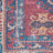 Machine Washable Southwestern Navy/Muted Red/Beige Area Rug-704982291
