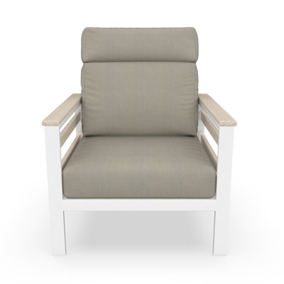 Townsend Metal Outdoor Lounge Club Chair With Sunbrella Cushion by Birch Lane