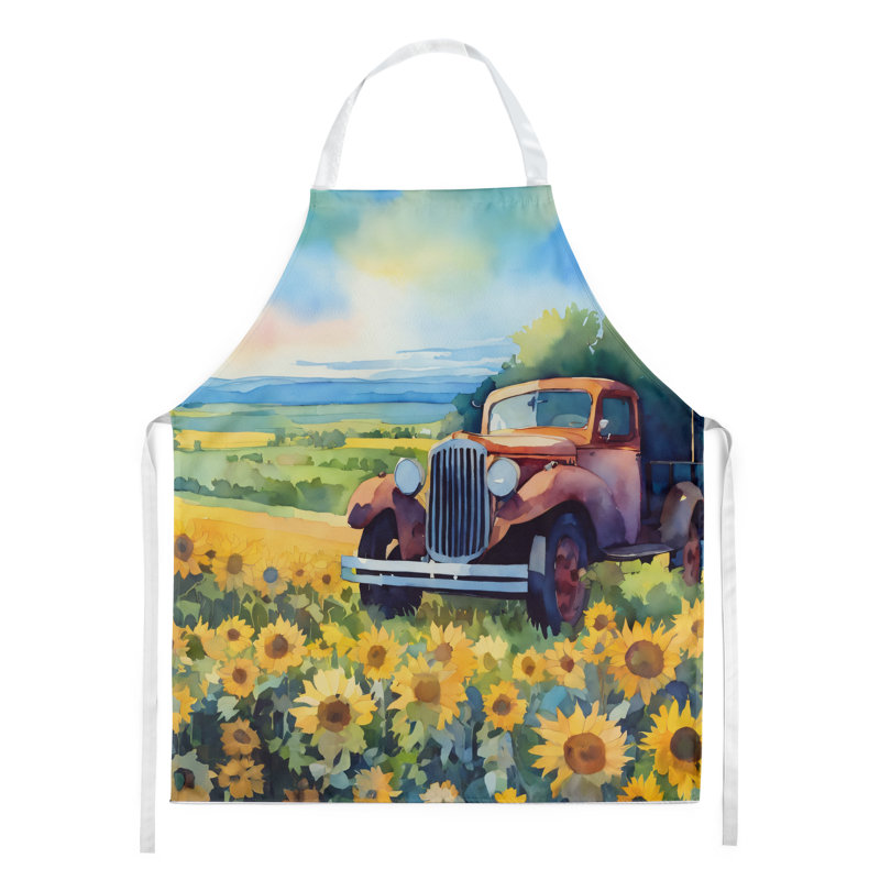 Iris du Tennessee en tablier aquarelle, Tournesols verts du Kansas