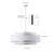 6-Light Silver White Adjustable Iron Pendant