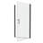 1 3/8" Adjustment,Universal Pivot Shower Door, Open Outside, With 1/4" Tempered Glass, Shower Door-123698790