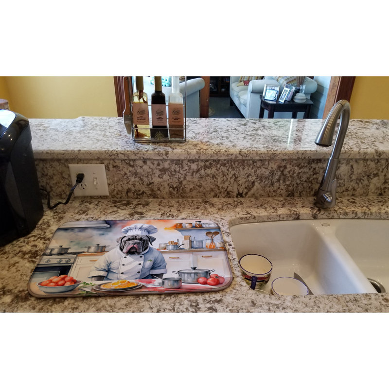 Neapolitan Mastiff The Chef Dish Drying Mat