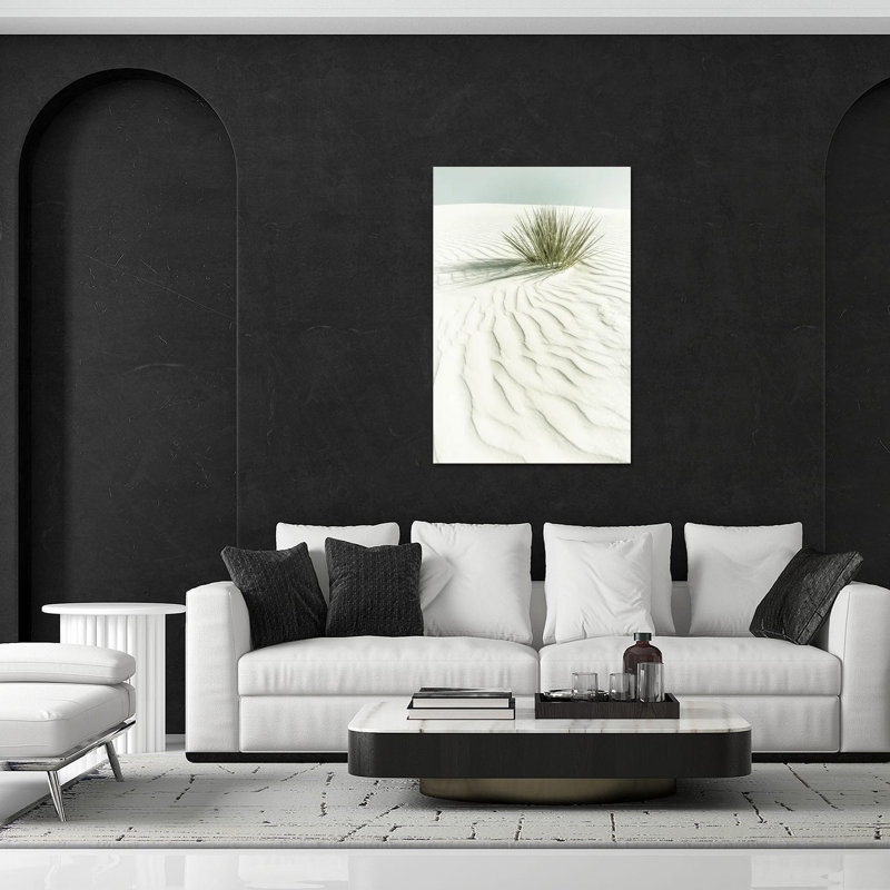 «White Sands Idyllic Scenery», reproduction d'art rétro sur verre acrylique, H 24 po x l 16 po x P 0,25 po