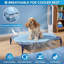 Tapis de refroidissement pour chien en forme de feuille 32 po x 39 po - Nylon réversible et molleton doux - Pour l'intérieur / voyage