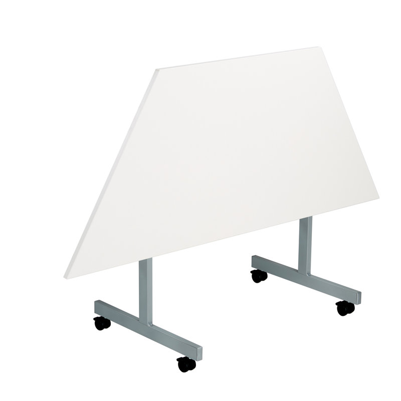 Bouton Trapezoidal Conference Table, White, H72 x L160 x W80cm