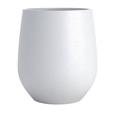 Signature Genthner 1-Piece Fiberstone Tapered Planter For Indoor/Outdoor