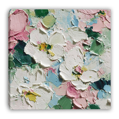 «Soft Meadow Blossoms», art mural sur toile tendue