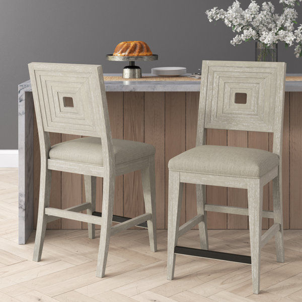 Canora Grey Judye Solid Wood 24.5'' Counter Stool | Wayfair