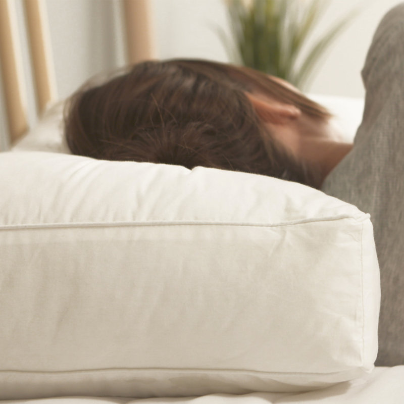 Slumberdown Box Edge Cotton Cover Firm Support Side Sleeper Pillow