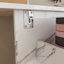 Bureau intérieur, table pliable avec roulettes verrouillables, tablettes pour la maison