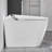 Elongated Smart Toilet With Bidet Built In,Tankless Design For Bathroom, Auto Open/Close Seat, Foot Kick, LED Display,Night Light, Warm Water & Dryer,White