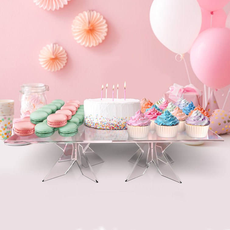 Sweet Creations 2-Tier Cupcake-Cakepop Stand (White) | Kitchen Stuff Plus