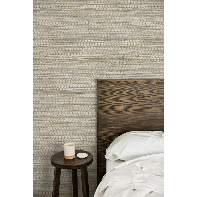 Papier peint non tissé Hollinwood, Taupe métallique