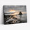 Ensemble de 1 tableau sur toile représentant un coucher de soleil sur la côte
